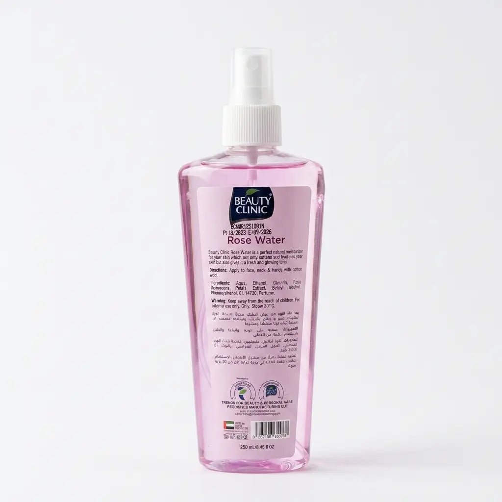 Beauty Clinic Rose Water 250ml – Refreshing & Hydrating
