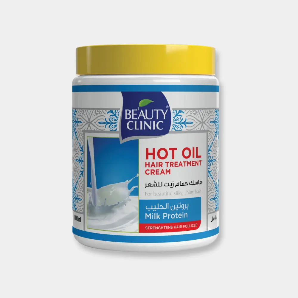 Beauty Clinic Hot Oil Hair Treatment Cream 1000ml – Milk Protein