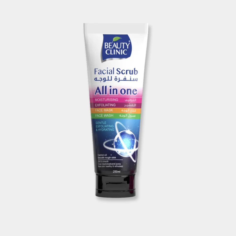 Beauty Clinic Face & Body Scrub 250ml – All In One
