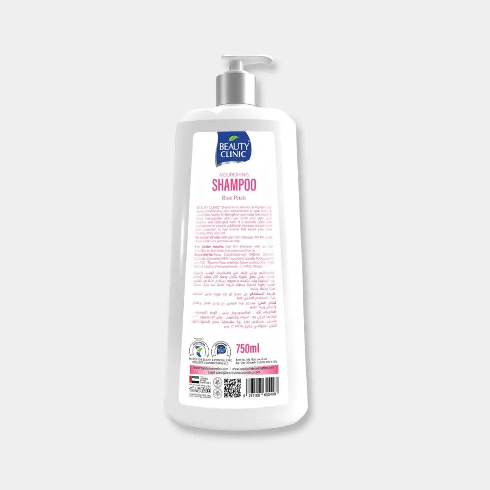 Beauty Clinic Shampoo 750ml – Rose