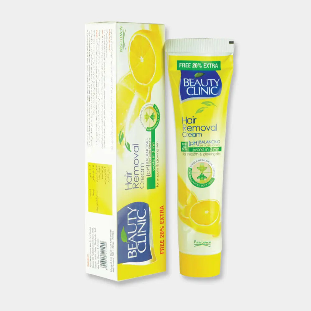 Beauty Clinic Hair Removal Cream 120g – Lemon