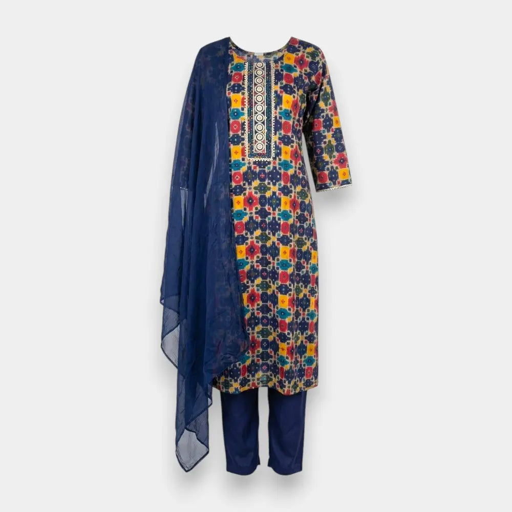Cotton Kurthi 3 Pcs Set  - Ladies Kurthi