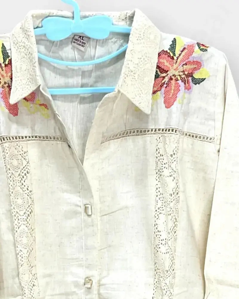 Ladies Kurthi Co-ord Set - Khadi Fabric -Cream Color - Premium Quality