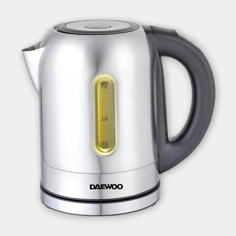 Daewoo DEK - 1756 1.7L Stainless Steel Cordless Kettle with Color LED - Dohans Essentials - qatar