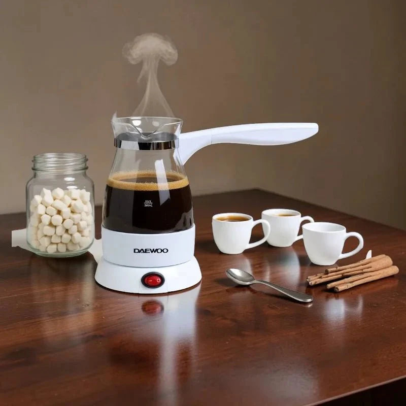 Daewoo DTM - 8014 Glass Jar Turkish Coffee Maker 1000W - Dohans Essentials - qatar