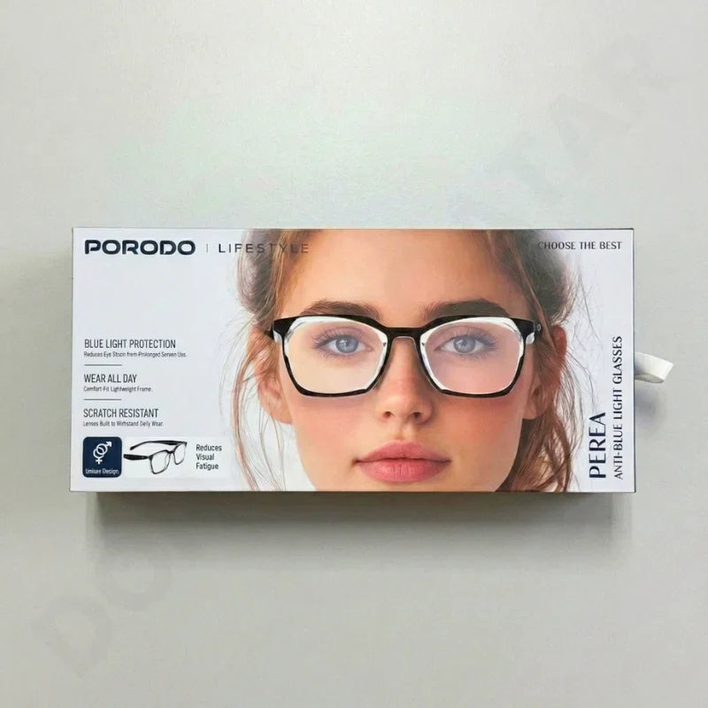 Porodo Lifestyle Perea Anti-Blue Light Glasses Black