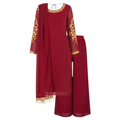 Red Sharara Kurti Set for Women in Qatar