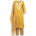 Printed Cotton 3-Piece Kurthi Set - Size 42