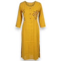 Embroidered Cotton Kurthi Top - Size 38