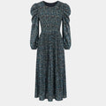 Floral Pleated Dress - Size M