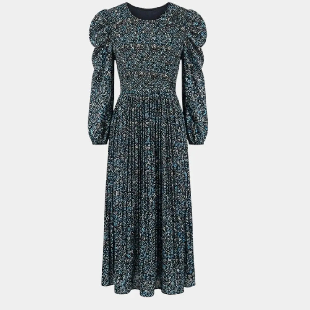 Floral Pleated Dress - Size M