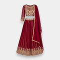 Lehenga Choli with Shawl 3-Piece Set – Size XL