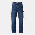 Men's Loose Straight Denim Dungaree Jeans – Double-Front Design