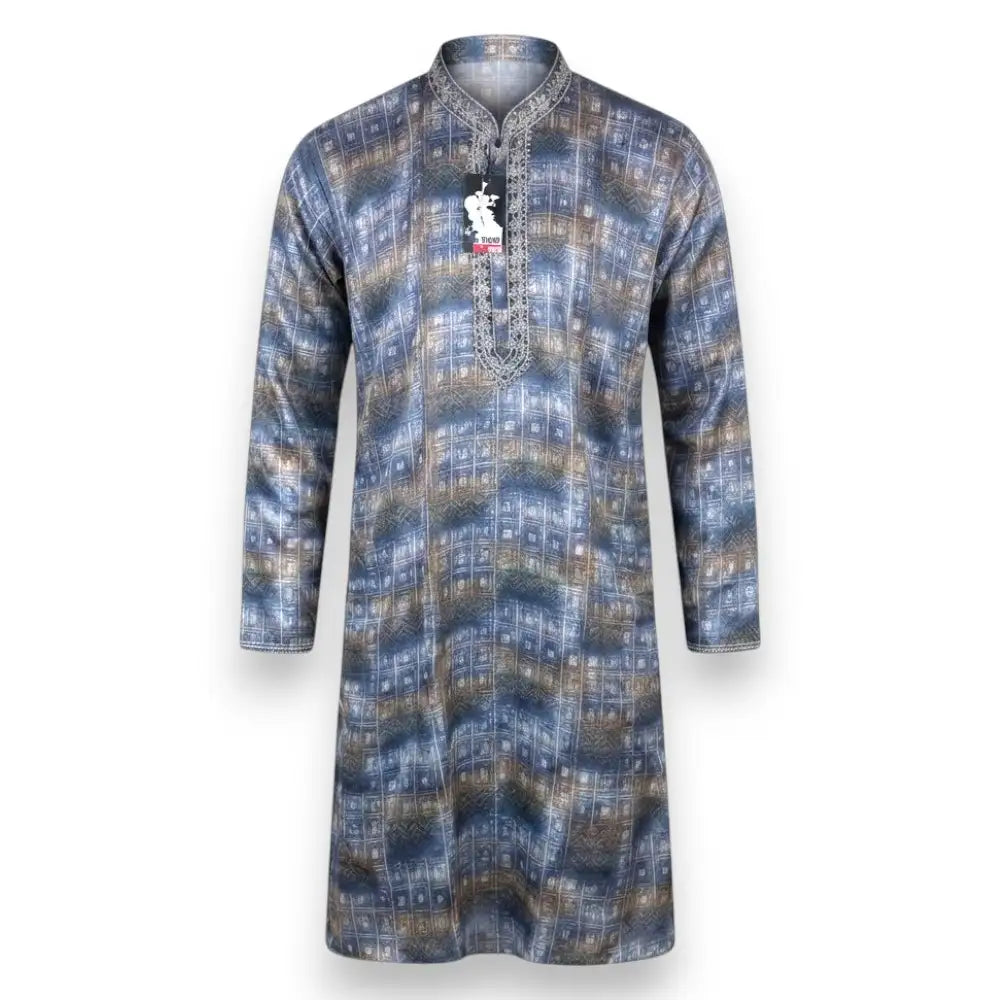 Men's Blue Panjabi Kurta