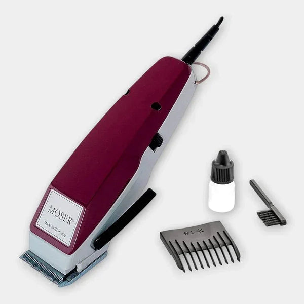 Moser 1400 - 0150 Professional Corded Hair Clipper - Burgundy - Dohans Essentials - qatar