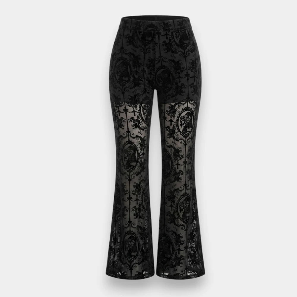 Body-Fitting Netted Pant