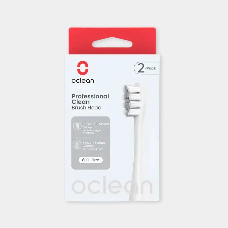 Oclean Professional Clean P1C10 Brush Head 2-Pack - Grey | C04000273 - Dohans Essentials - qatar