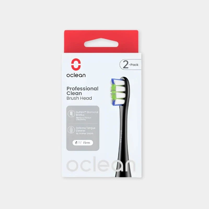 Oclean Professional Clean P1C5 Brush Head 2-Pack - Black | C04000270 - Dohans Essentials - qatar
