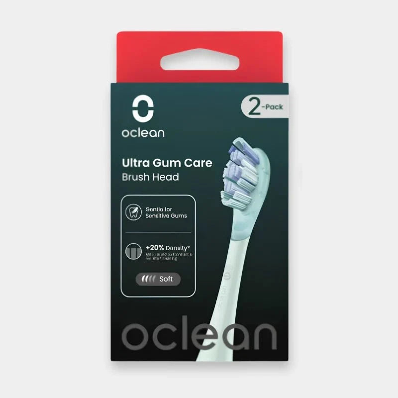 Oclean Ultra Gum Care UG01 Brush Head 2-Pack - Green | C04000253 - Dohans Essentials - qatar