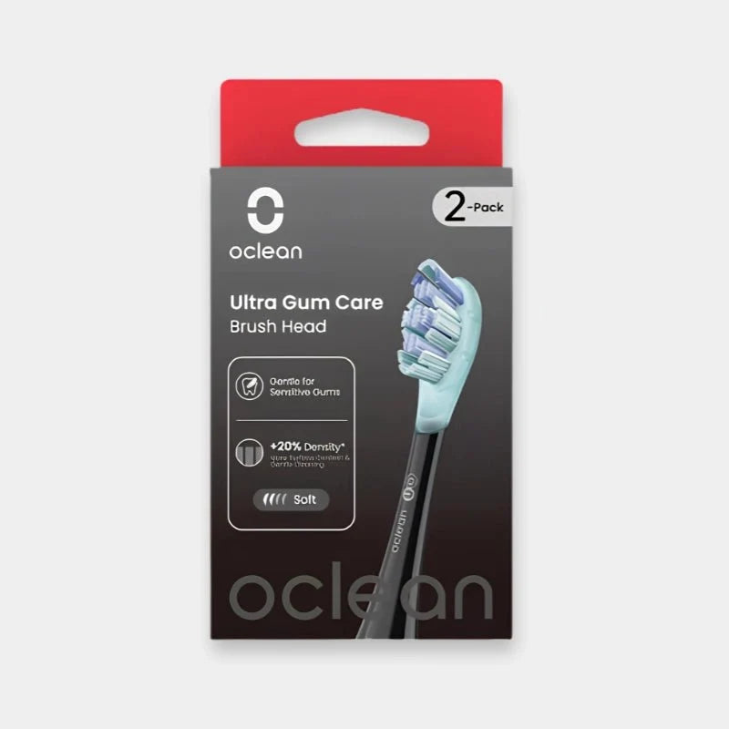 Oclean Ultra Gum Care UG02 Brush Head 2-Pack - Black | C04000256 - Dohans Essentials - qatar
