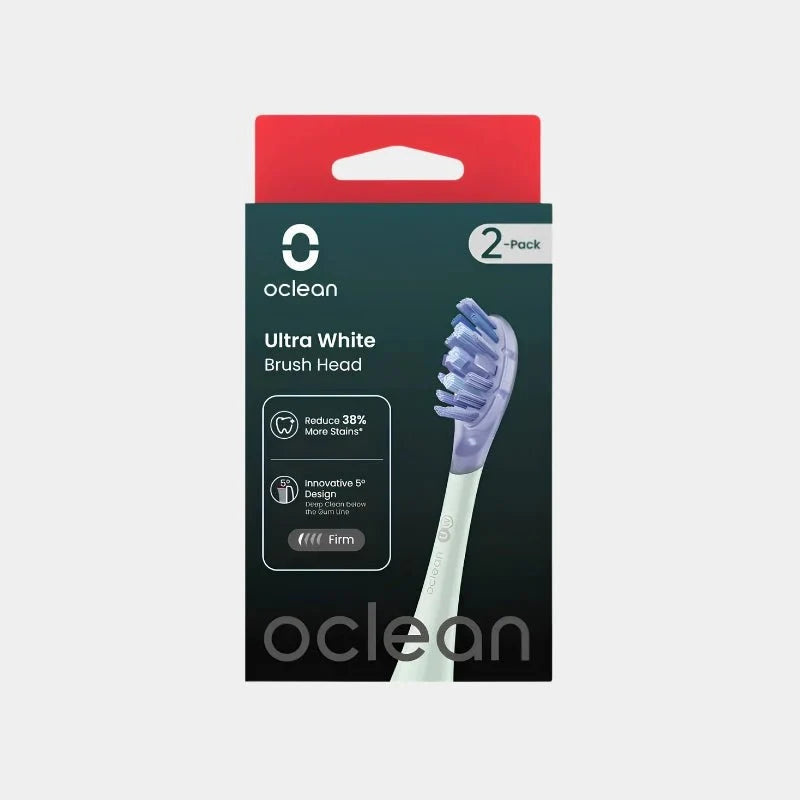 Oclean Ultra White UW01 Brush Head 2-Pack - Green | C04000252 - Dohans Essentials - qatar