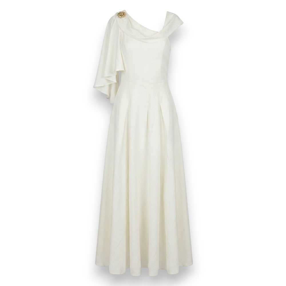Elegant One-Shoulder White Dress