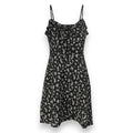 Floral Fit and Flare Dress, Spaghetti Strap Floral Mini Dress For Summer