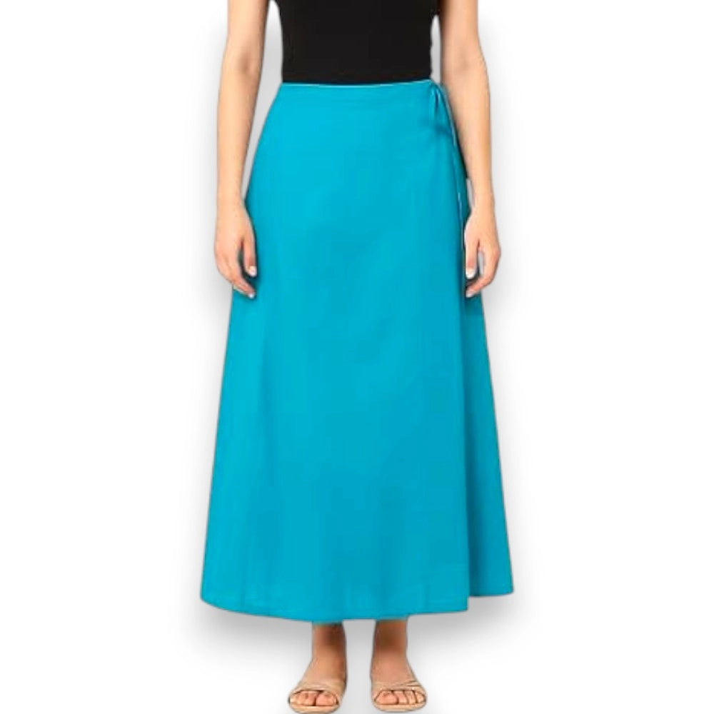 Light Blue Cotton Petticoat – Ladies Underskirt