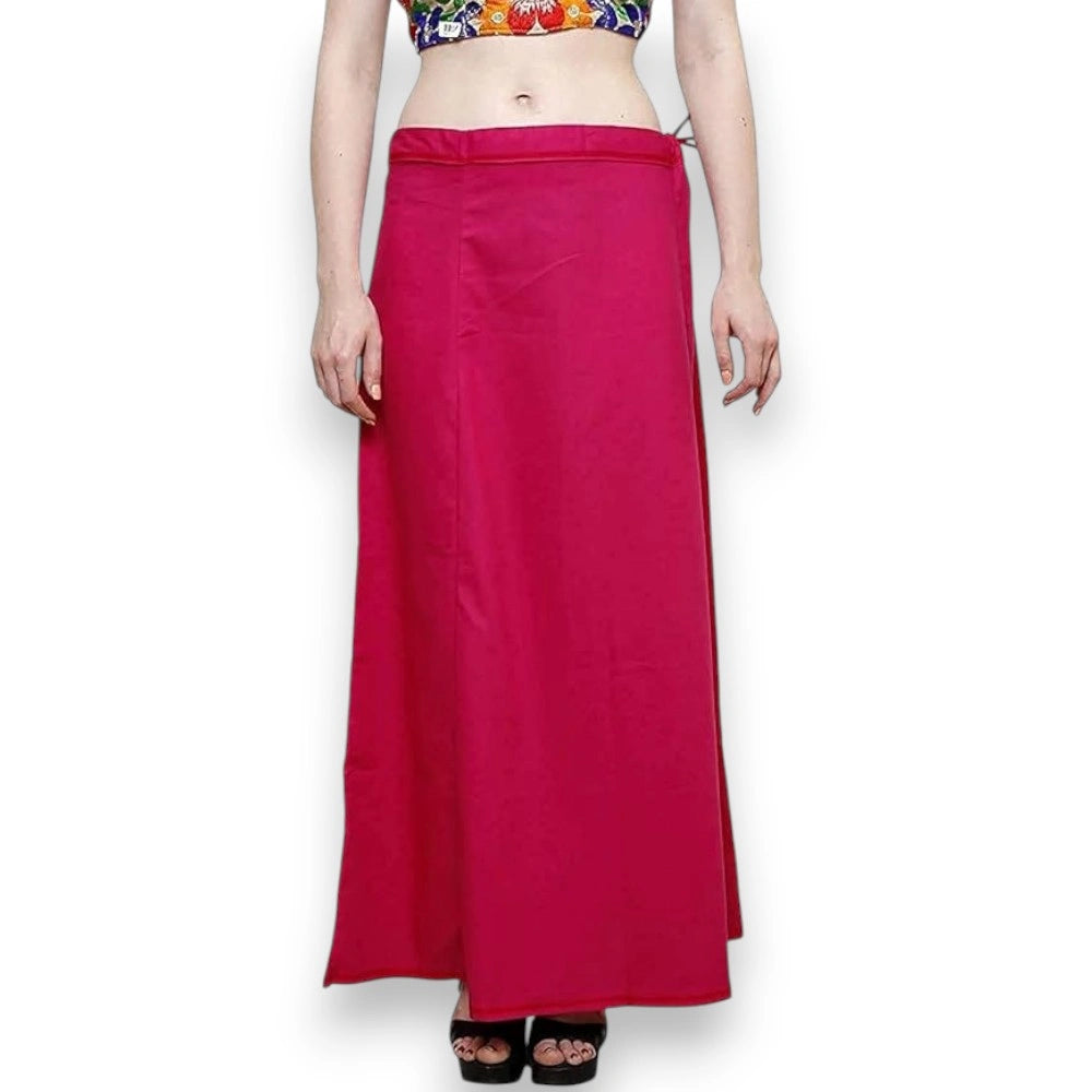 Dark Pink Cotton Petticoat – Ladies Underskirt