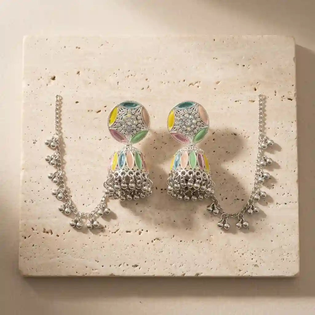 Bahubali Jhumka Earrings