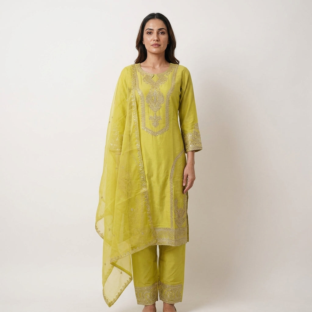 Ladies Party Wear Kurta Set – Elegant Ethnic Kurthi