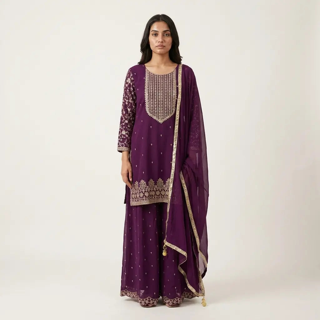 Sharara Set for Party Wear - Size 4XL