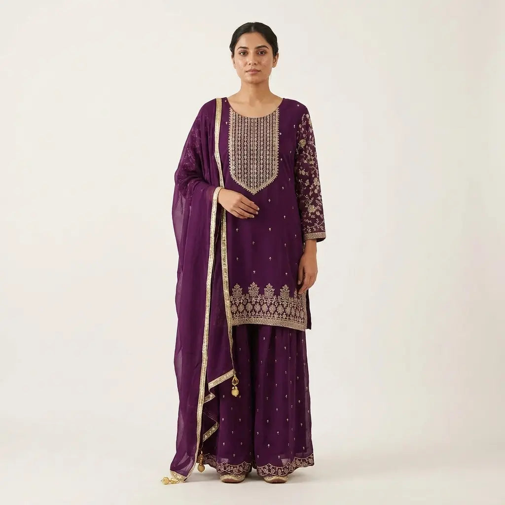 Sharara Set for Party Wear - Size 4XL