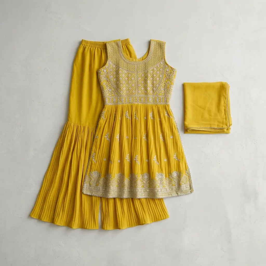 Kurta Sharara Set for Party Wear-M To L