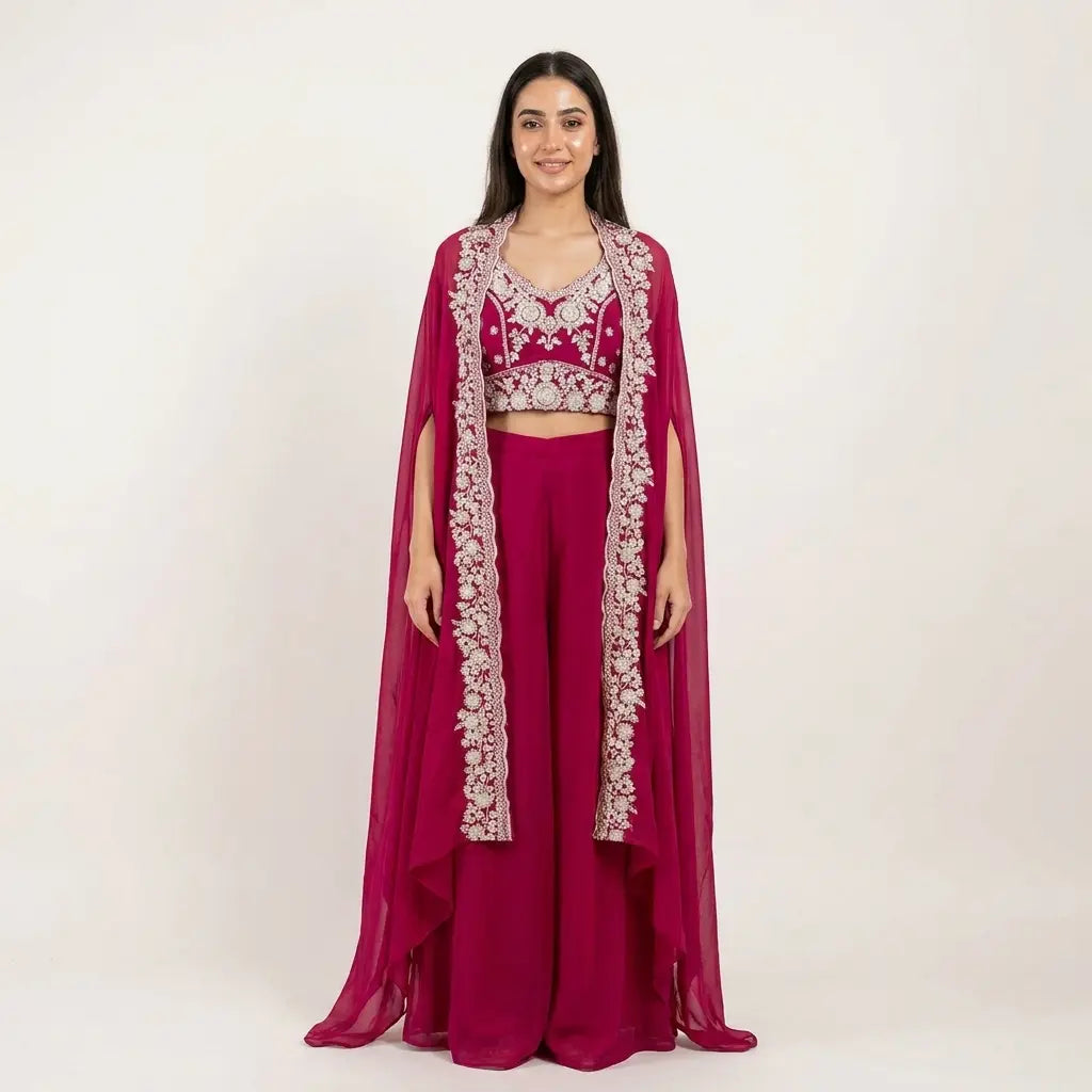 Sharara Set – Traditional Ladies Ethnic Wear- Size M To L