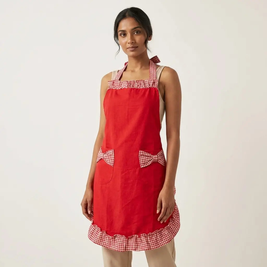 Kitchen Apron with Adjustable Strap for a Better Fit