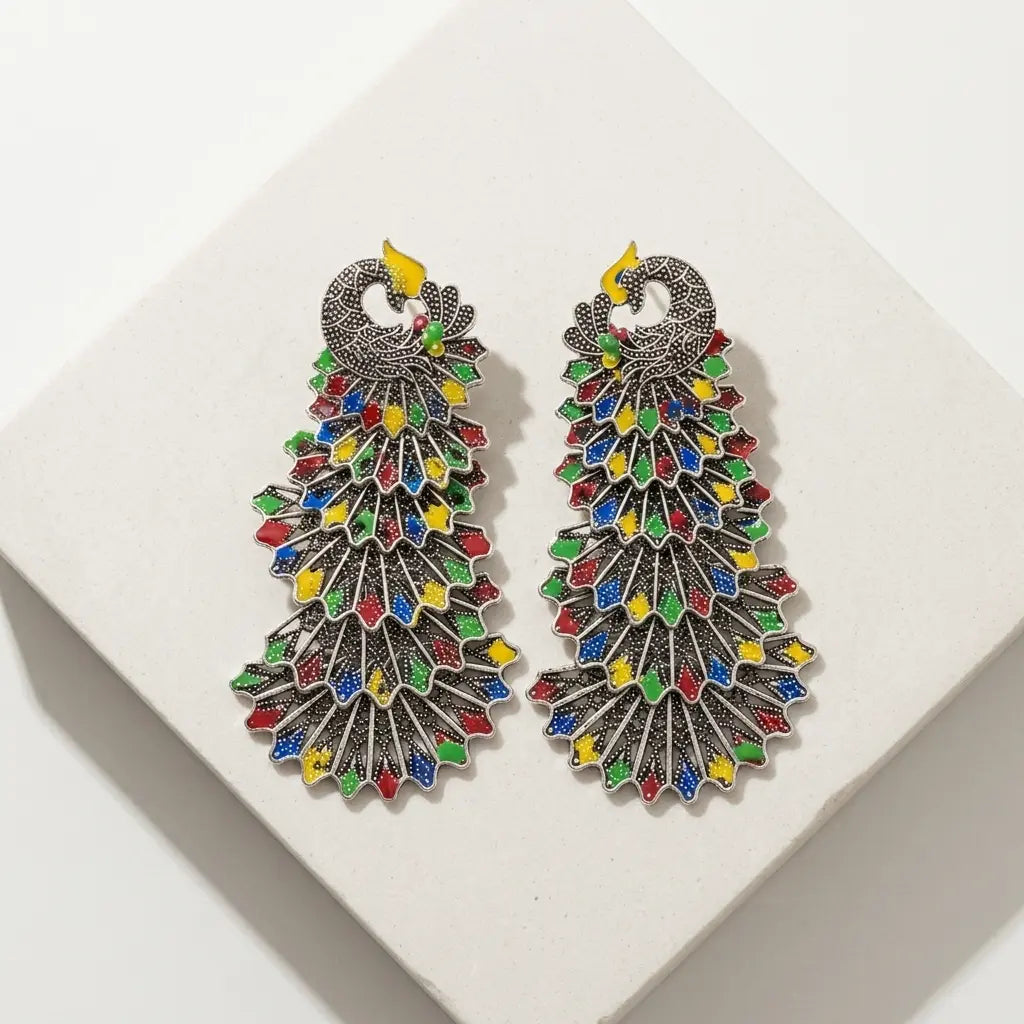 Peacock Earrings