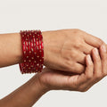 Stunning Red Chura Set Accessories