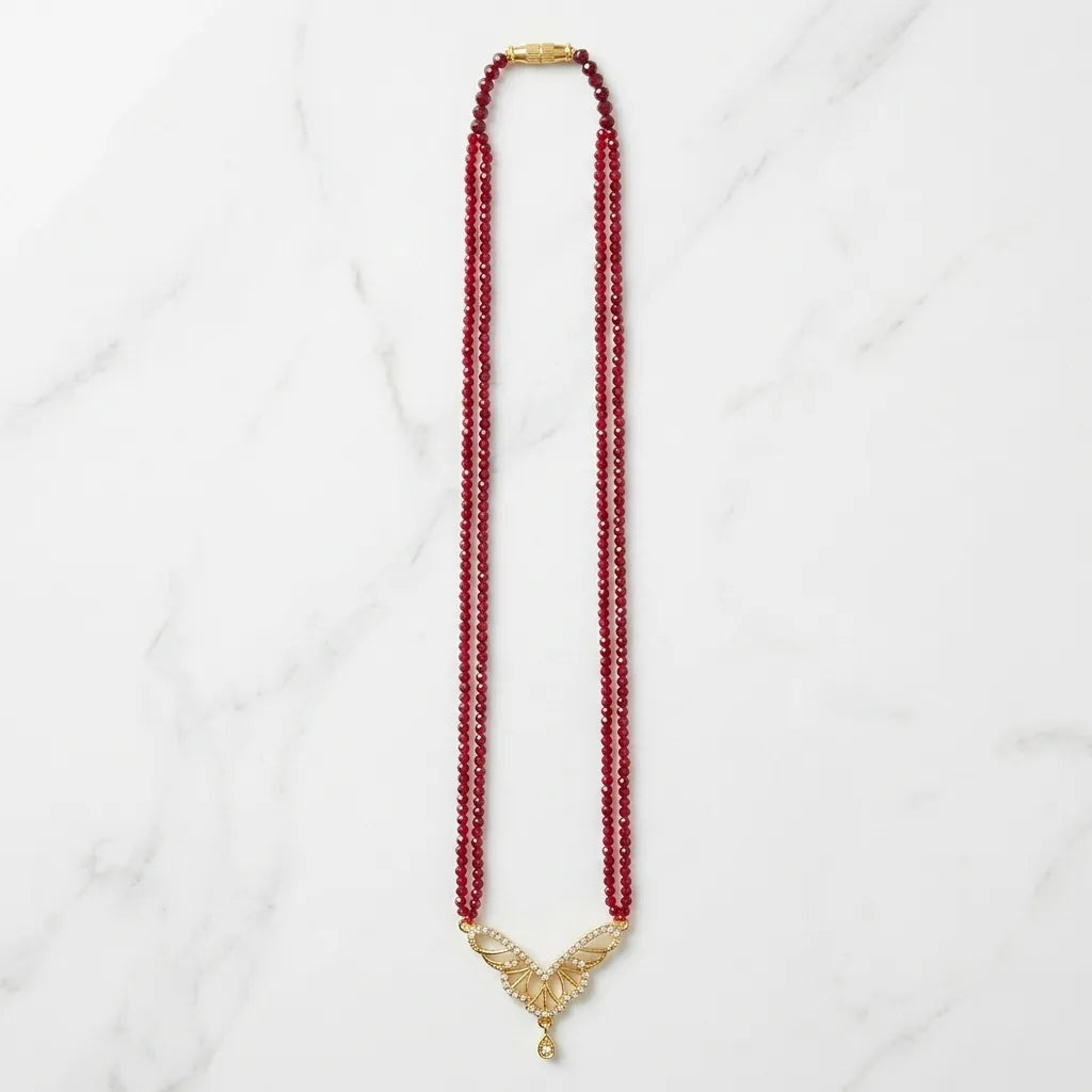 Butterfly Motif CZ Mangalsutra