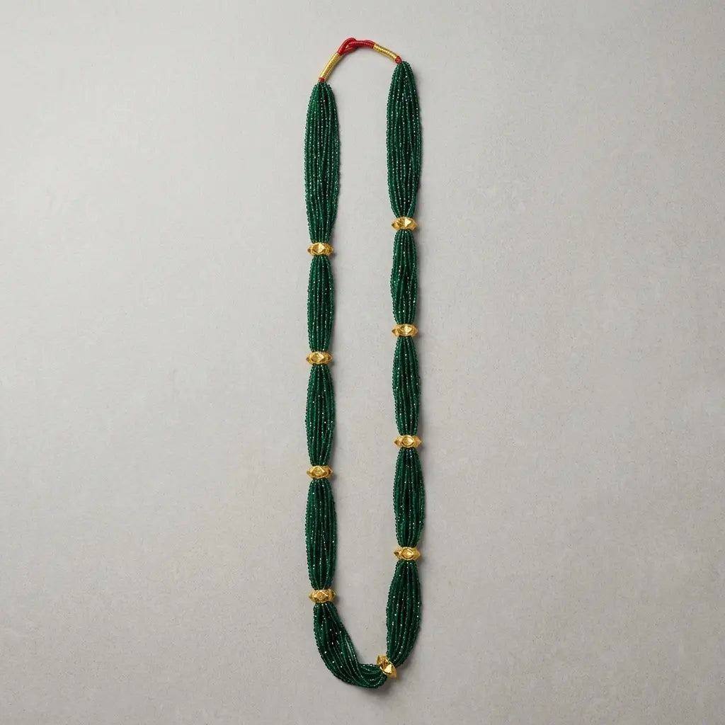Classic Green Bead Naugedi