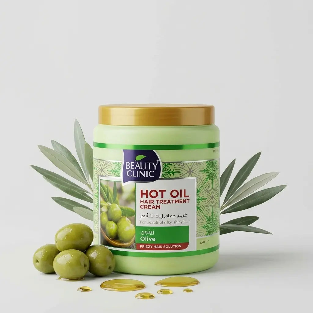 Beauty Clinic Hot Oil Hair Treatment Cream 1000ml – Olive