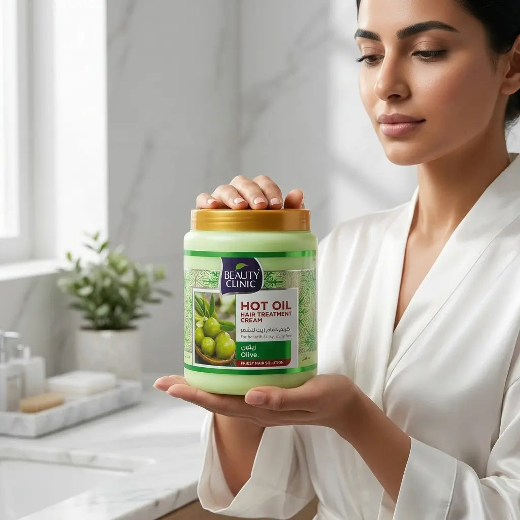 Beauty Clinic Hot Oil Hair Treatment Cream 1000ml – Olive