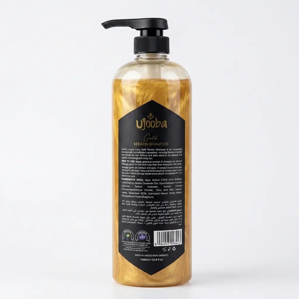 Ujooba Shampoo 1L – Keratin Gold
