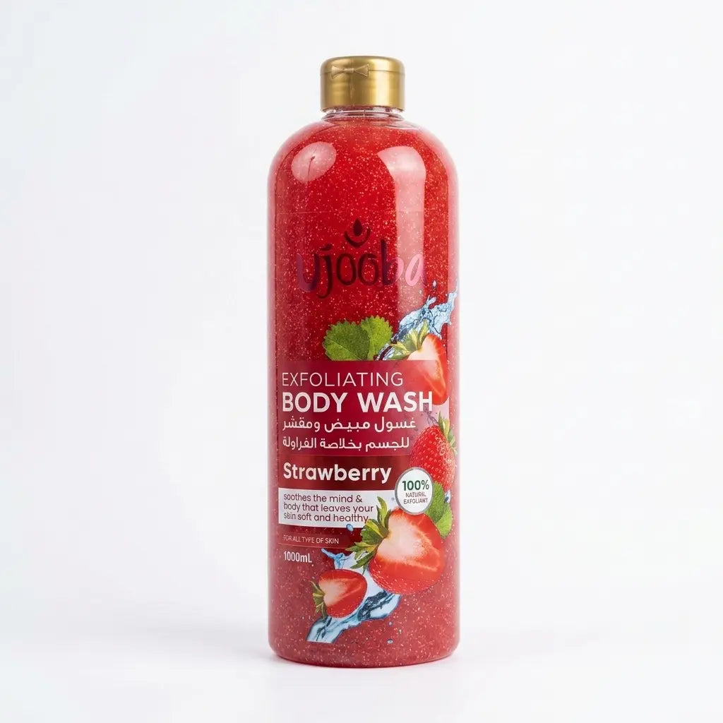 Ujooba Exfoliating Body Wash Strawberry 1000ml