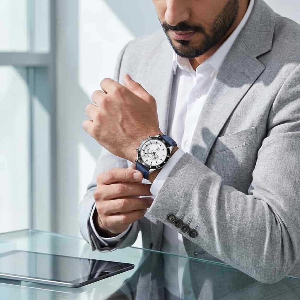 Men's Elegant Quartz Wristwatch | PU Leather Strap | Alloy Case | Casual Business Fashion Watch | Holiday Gift