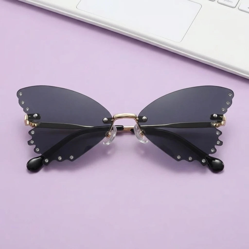 Kids Butterfly Decorative Glasses | Fashionable Party Dance Trendy Eyewear for Boys & Girls | Mixed Color | Ages 3–14