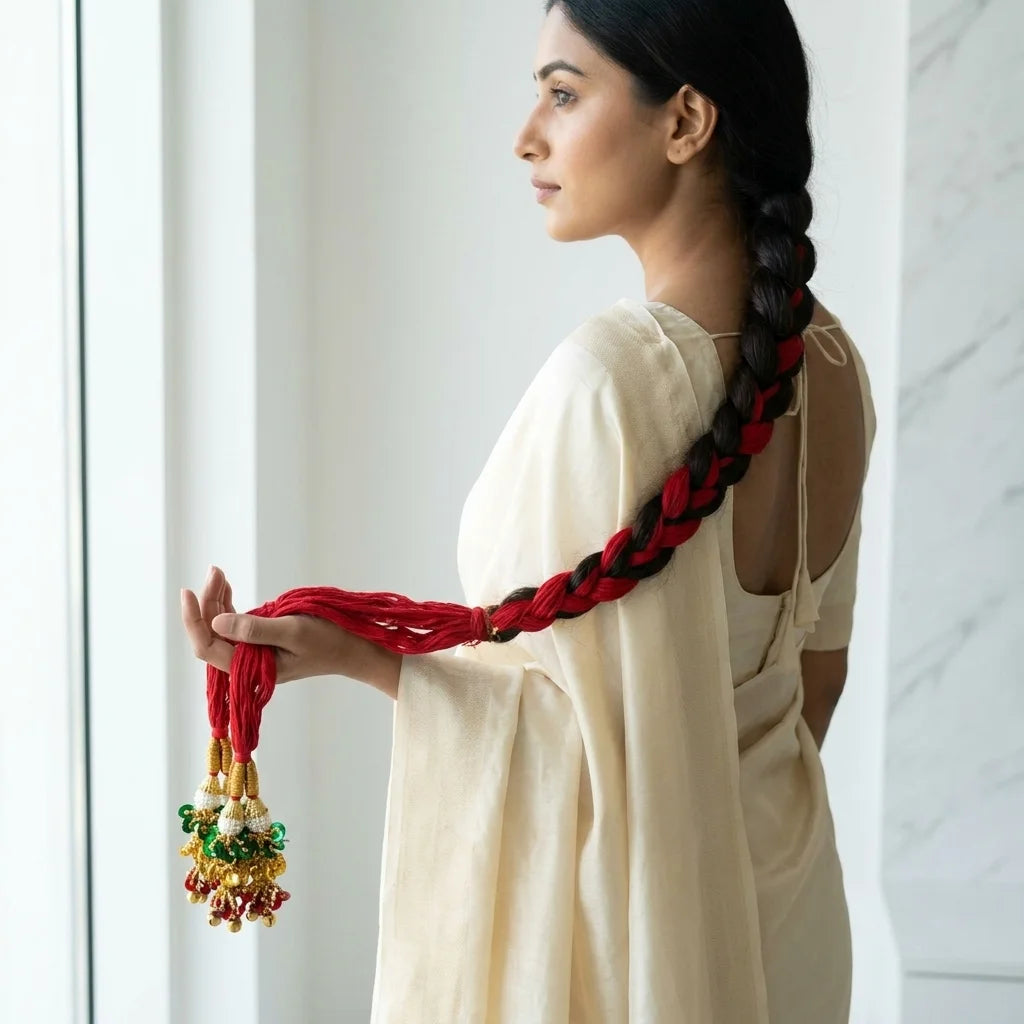 Traditional Red Hair Lachha Dori