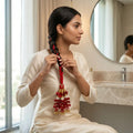 Traditional Red Lachha Dori for Hair