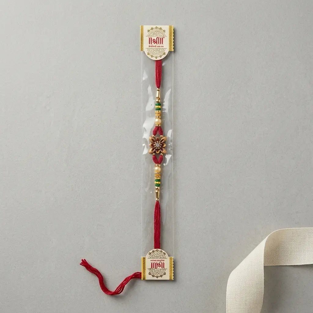 Handcrafted Floral Centerpiece Designer Rakhi