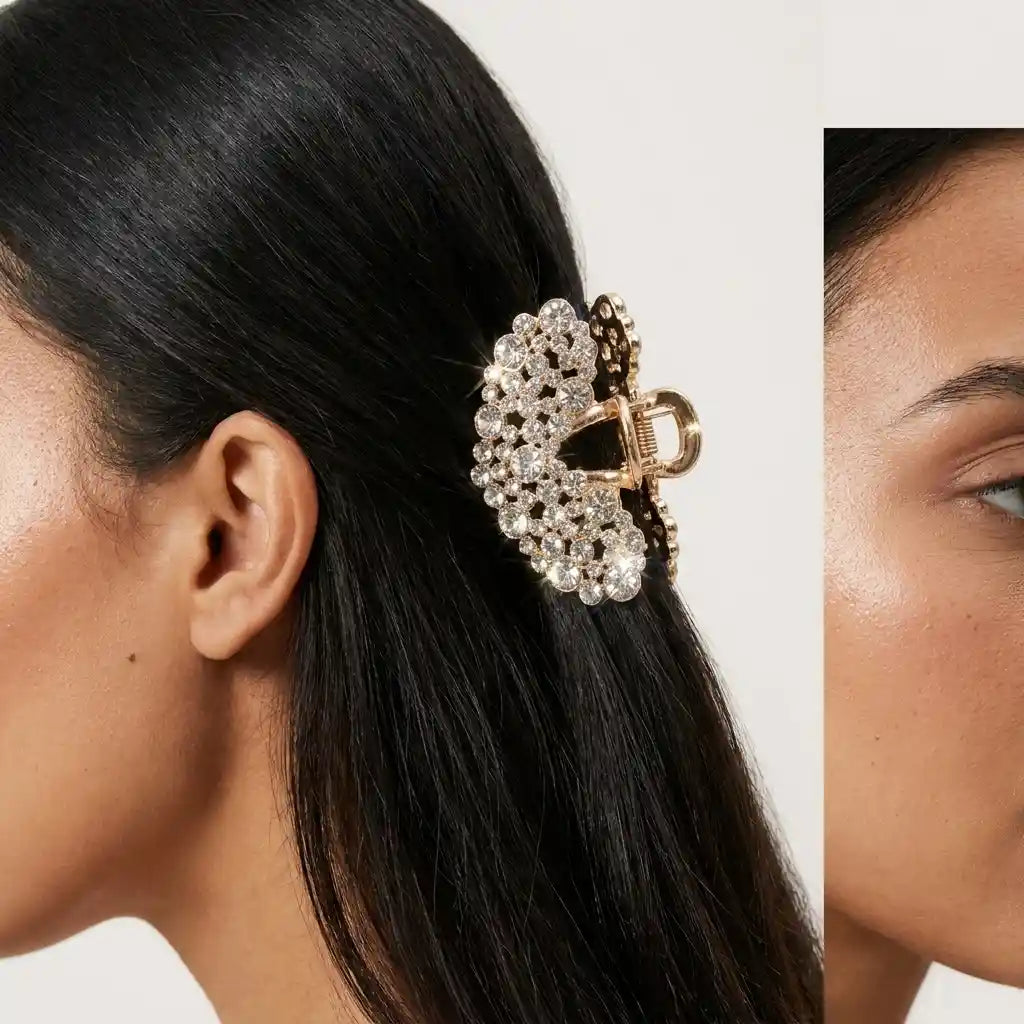 Full Rhinestone Pavé Hair Clip